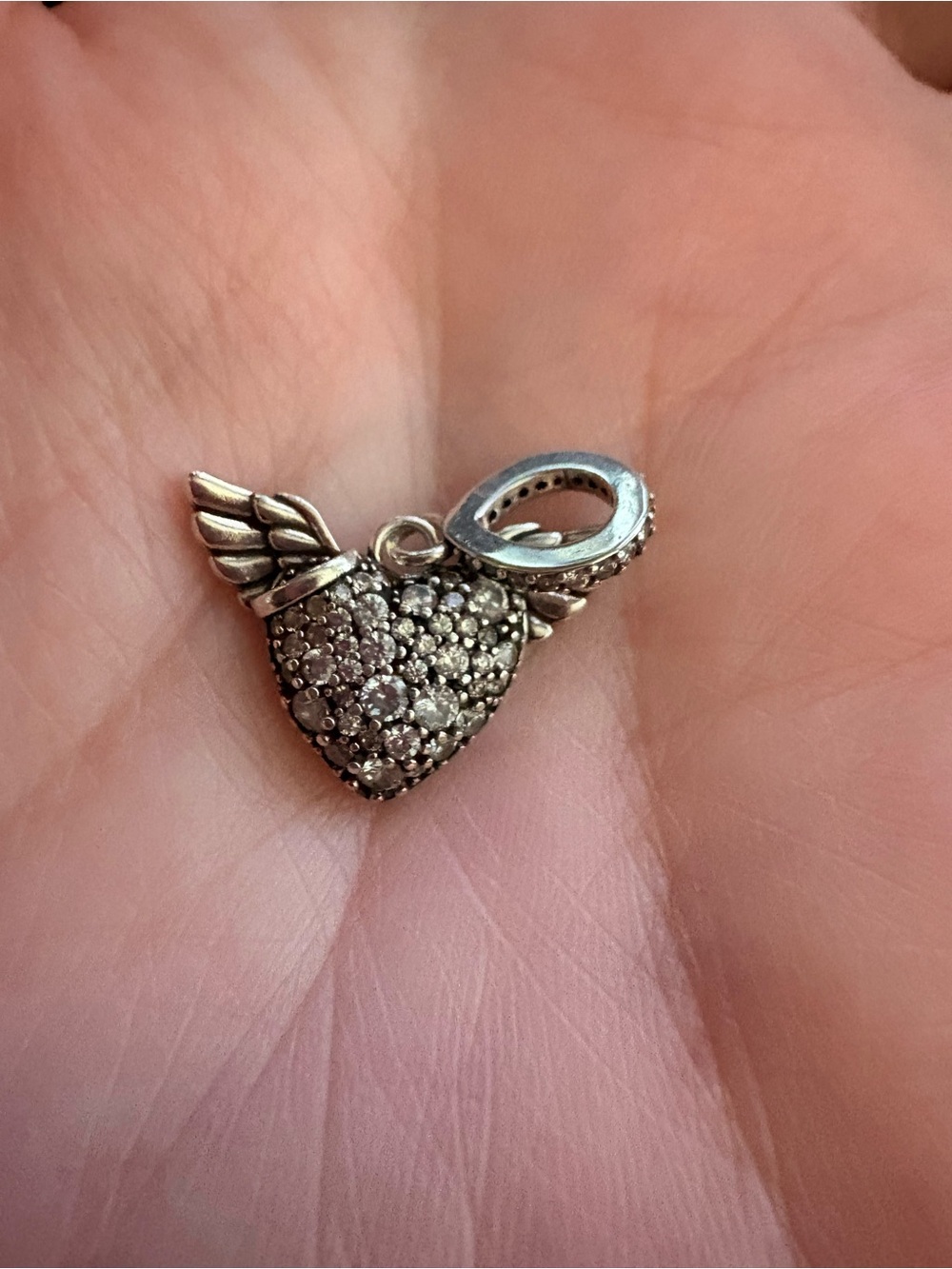S925 Linx angel wing heart